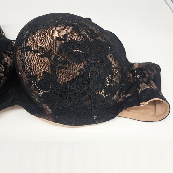 Torrid Curve Black and Tan Lace Bra - Picture 4 of 9